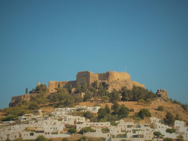 UNESCO Acropolis of Lindos Rhodes Greece.