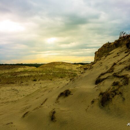 Curonian Spit at Sunset in Lithuania