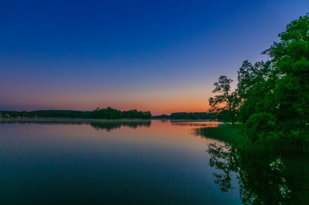 Lake Galve at Sunrise in Lithuania