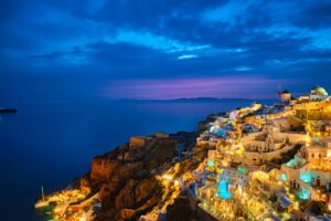 Famous greek tourist destination Oia, Greece