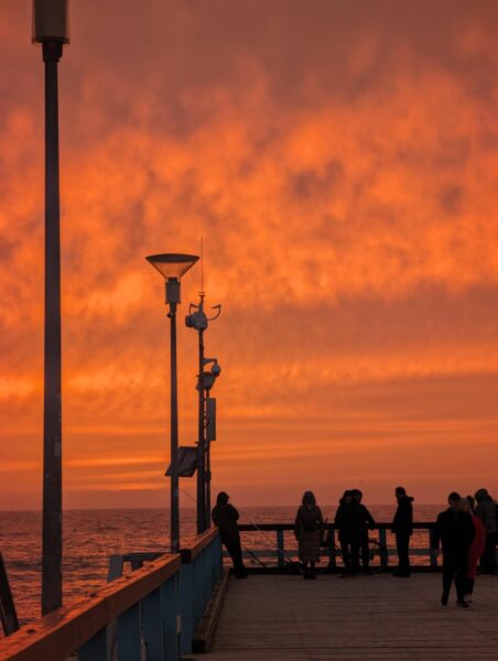 Sunset on Palanga Pier