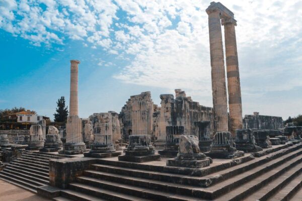 Temple of Apollo in Greece on a sunny day