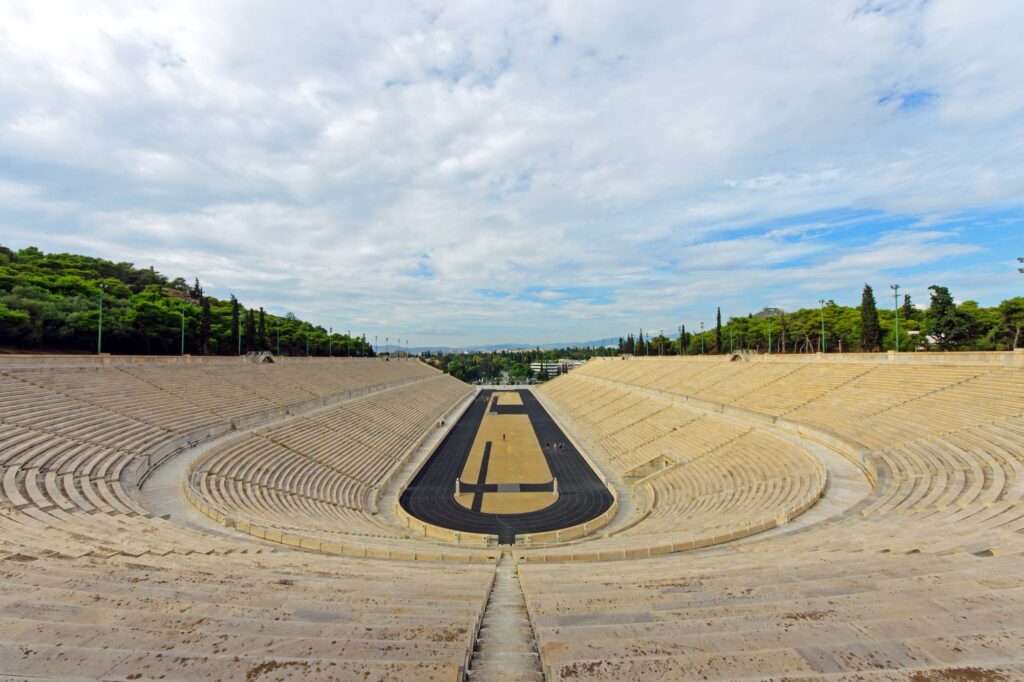 The old Panathenaic stadium in Athens.