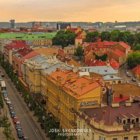 Vilnius Lithuania as photographed from the bell tower